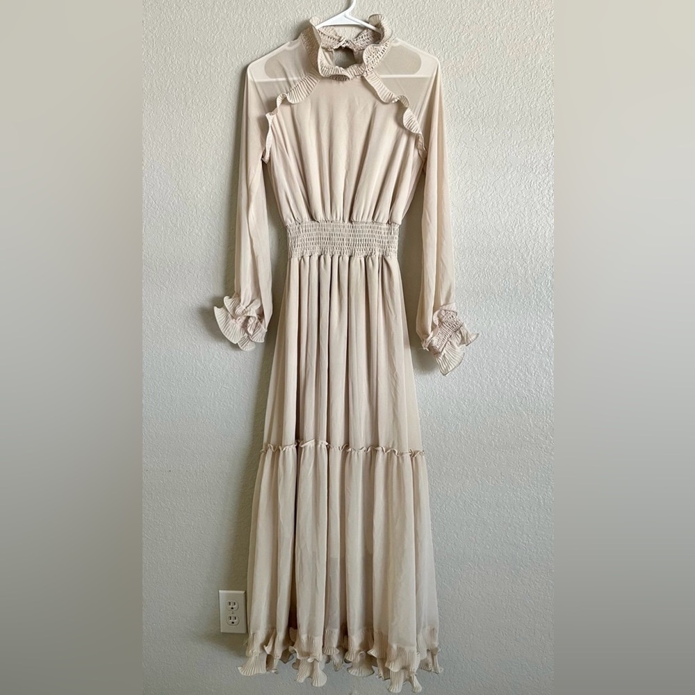 Ruffle maxi dress